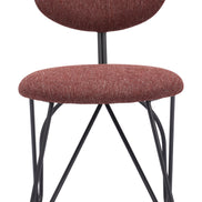 Novi Dining Chair (Set of 2) Maroon Brown