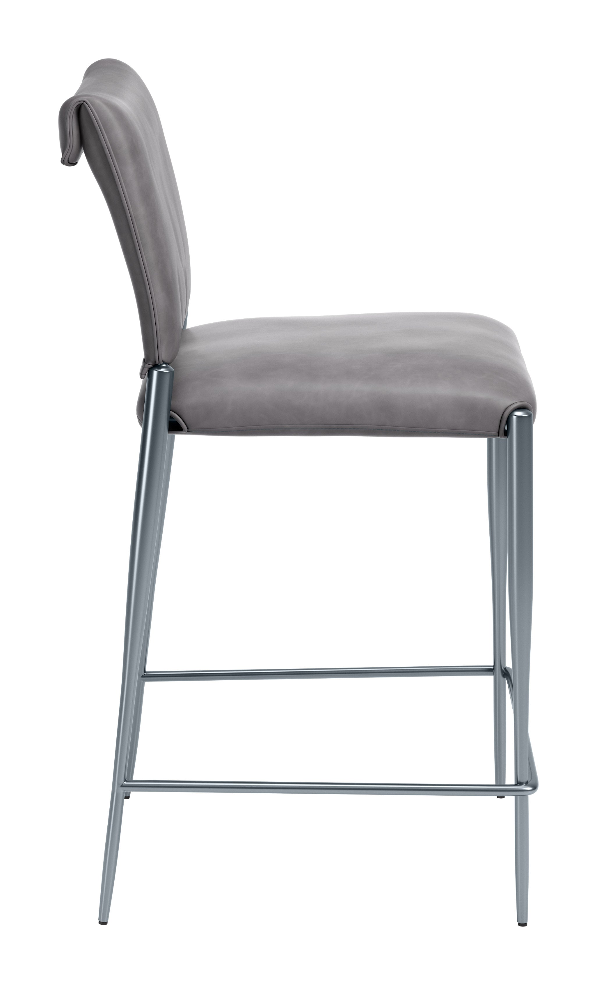 Freesia Counter Stool (Set of 2) Charcoal Gray