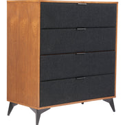 Zarif Chest Black & Walnut