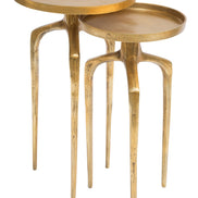 Como Accent Table Set (2-Piece) Antique Gold