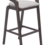 Troy Barstool (Set of 2) Dove Gray & Espresso