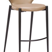 Lino Barstool (Set of 2) Taupe