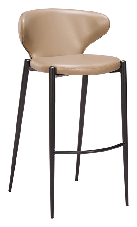 Lino Barstool (Set of 2) Taupe
