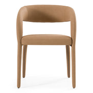 Faerron - Modern Tan Leatherette Dining Chair - image 2