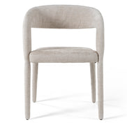 Faerron - Modern Ivory Beige Fabric Dining Chair