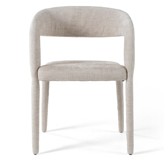Faerron - Modern Ivory Beige Fabric Dining Chair