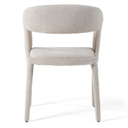 Faerron - Modern Ivory Beige Fabric Dining Chair - image 3