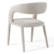 Faerron - Modern Ivory Beige Fabric Dining Chair - image 4
