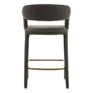 Faerron - Modern Grey Fabric Counter Chair