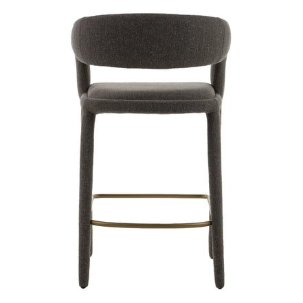Faerron - Modern Grey Fabric Counter Chair