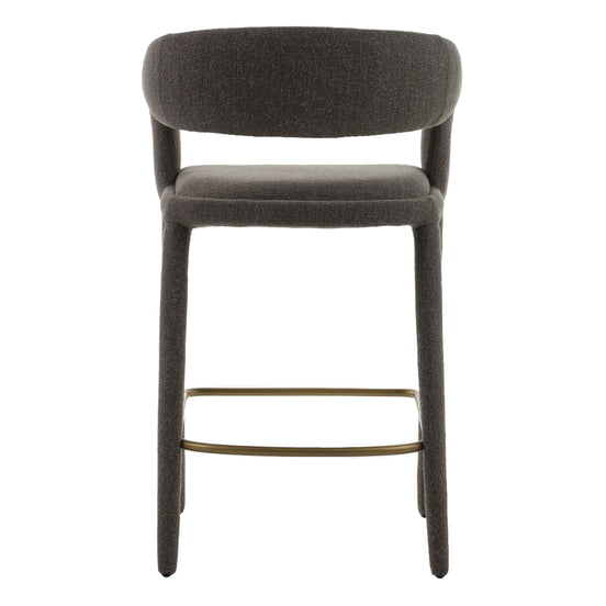 Faerron - Modern Grey Fabric Counter Chair