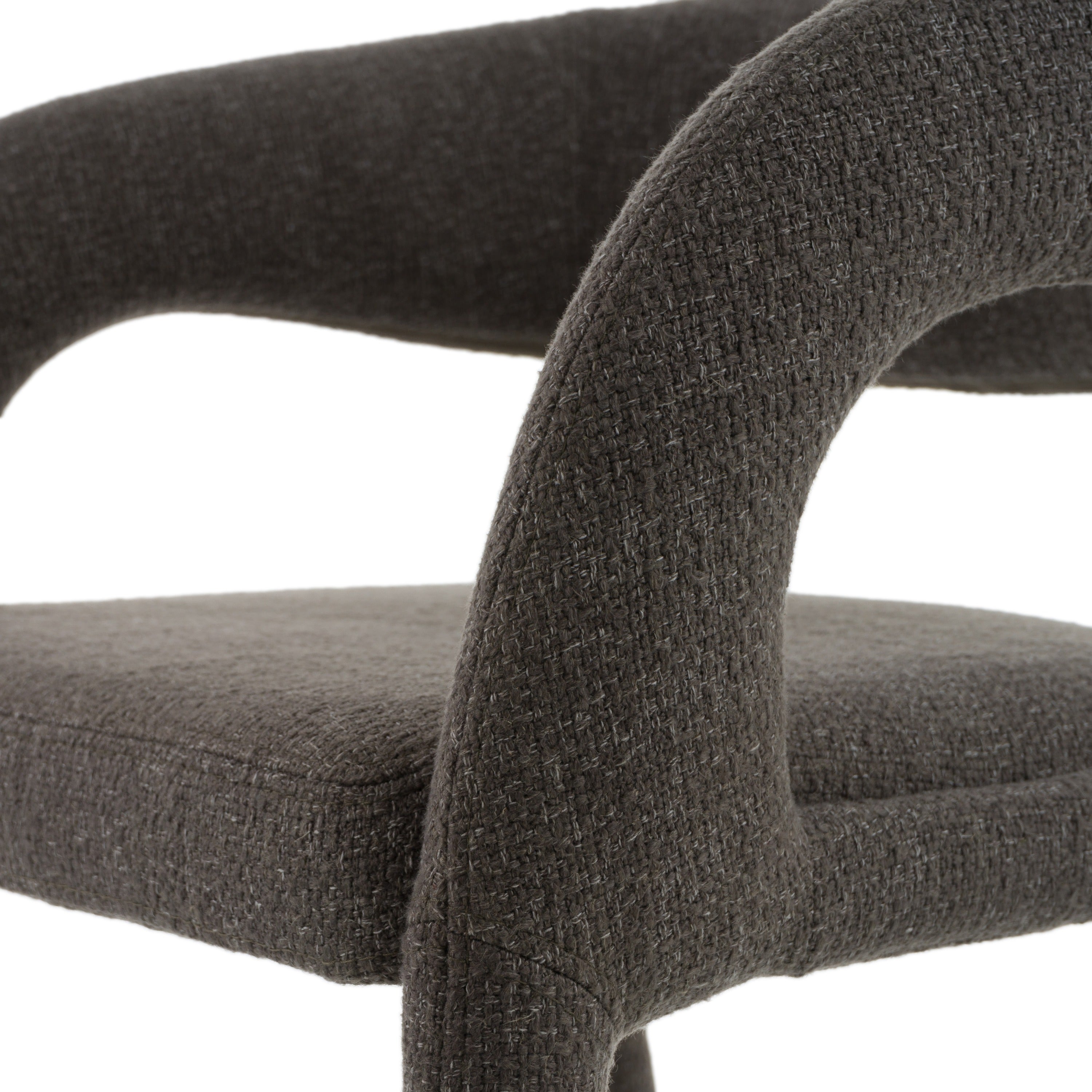 Faerron - Modern Grey Fabric Counter Chair - image 3