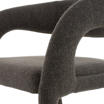 Faerron - Modern Grey Fabric Counter Chair - image 3
