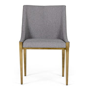 Fairview - Modern Grey & Brass Dining Chair - image 2