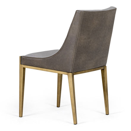 Fairview - Modern Grey & Brass Dining Chair - image 5