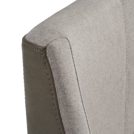 Fairview - Contemporary Grey + Brass Counter Stool - image 5