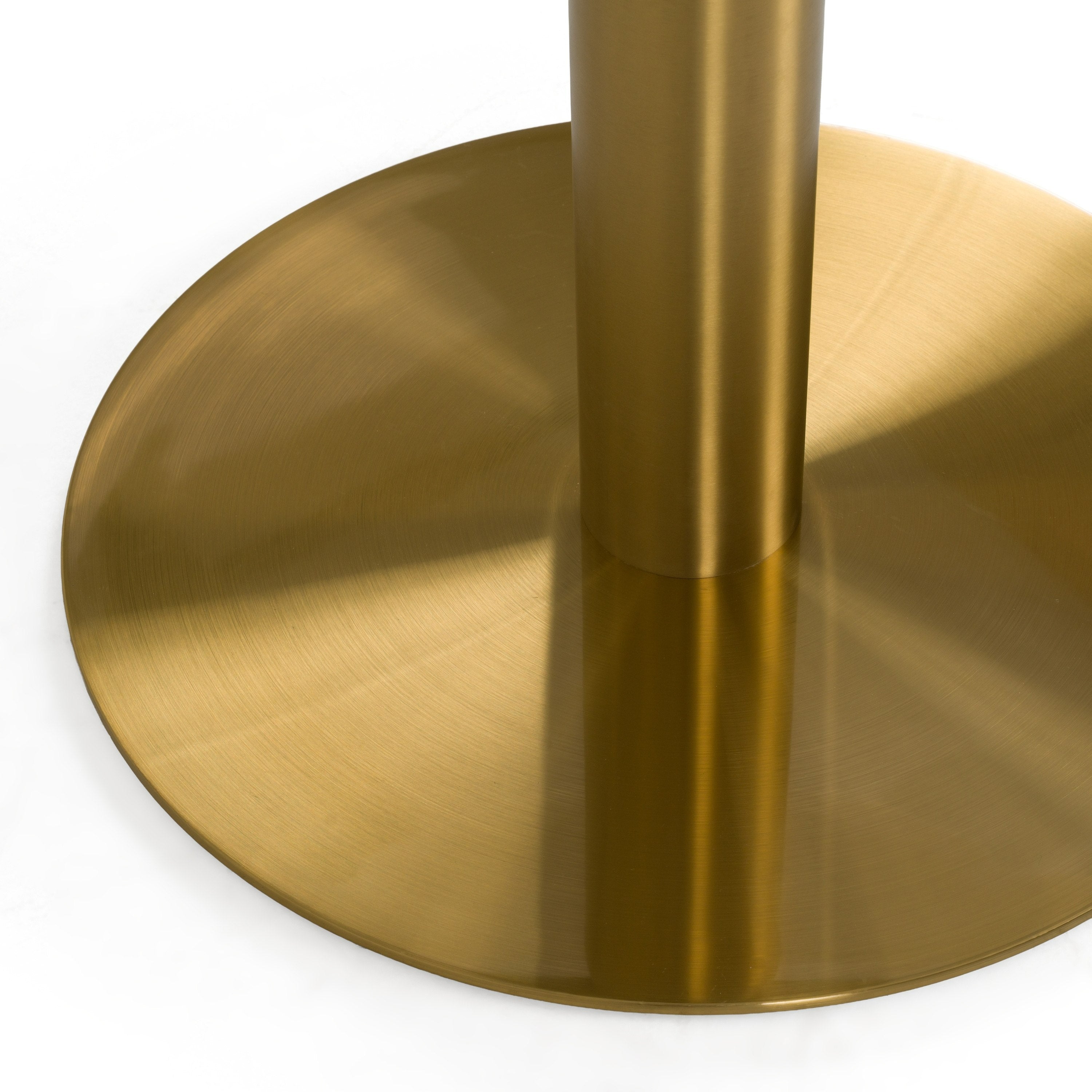 Fairway - Glam White Marble and Brushed Gold Tall End Table - image 2