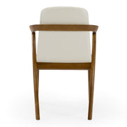 Falcon Mid-Century Walnut and Cream Dining Chair - image 5
