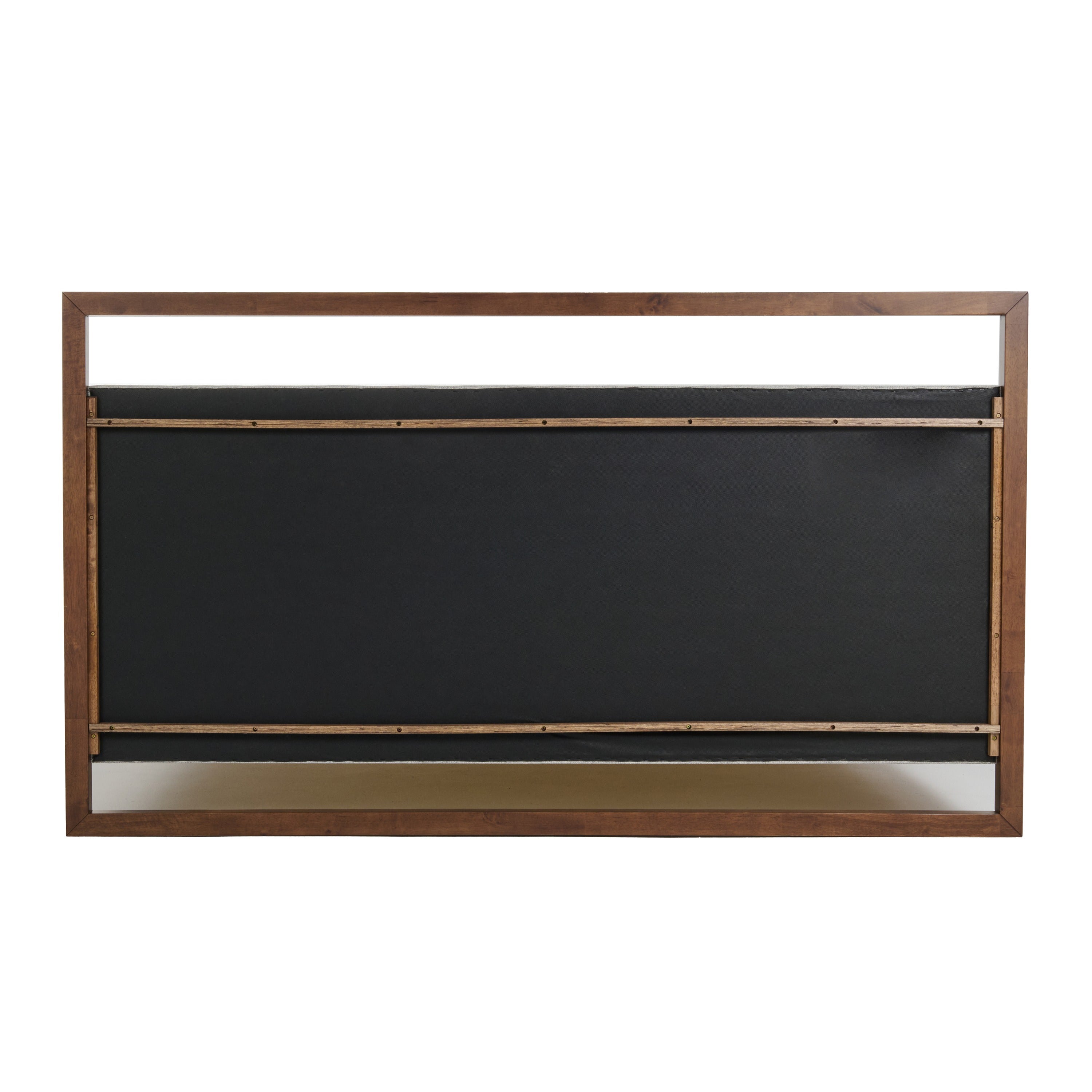California King Falcor - Modern Grey Fabric & Walnut Veneer Bed - image 5