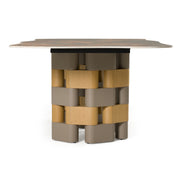 Falzone - Modern Ceramic + Wood Dining Table - image 5