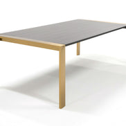 Fauna - Modern Wenge and Brass Dining Table - image 2