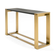 Fauna - Modern Wenge and Brass Console Table - image 3