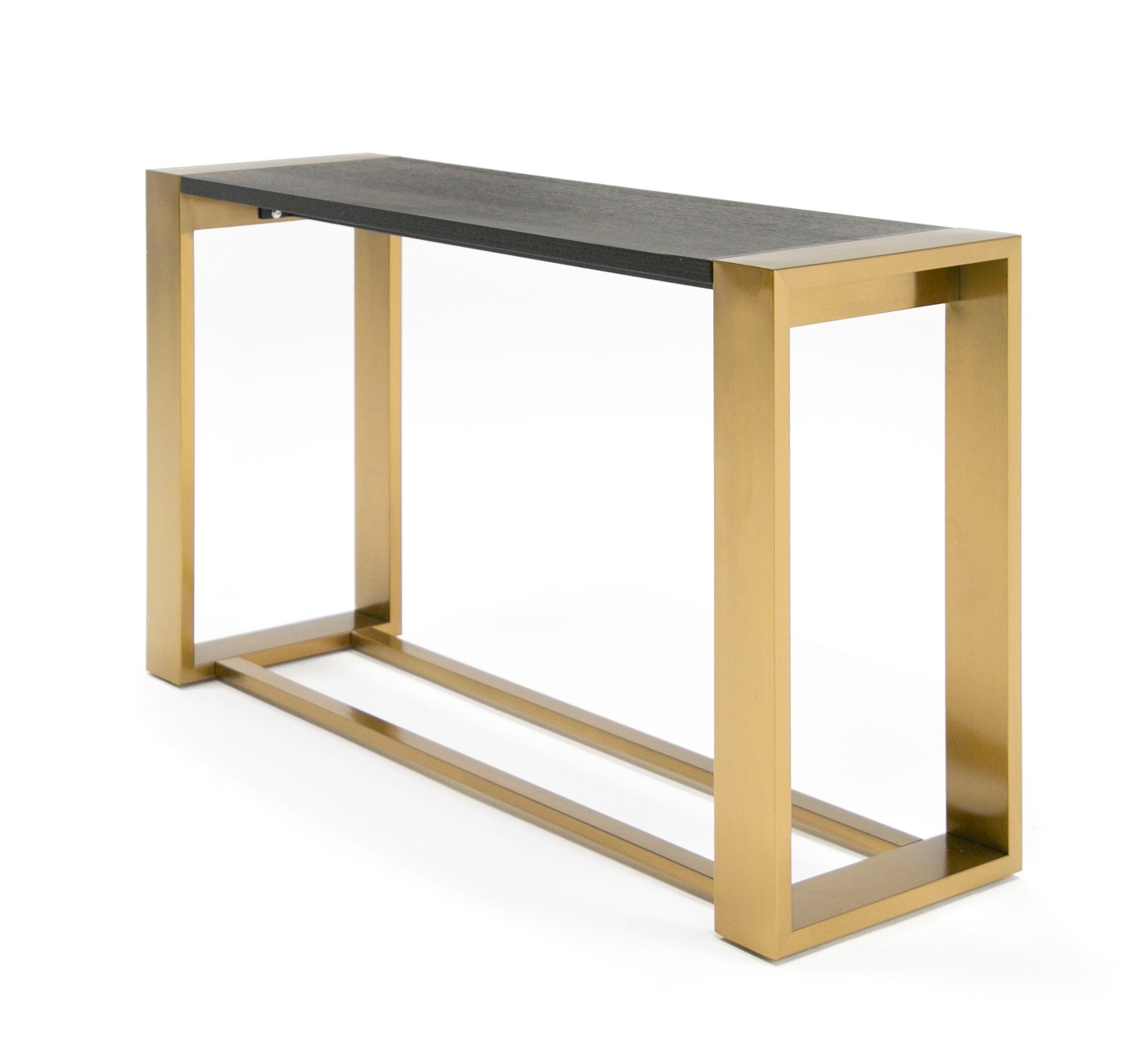 Fauna - Modern Wenge and Brass Console Table - image 3