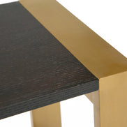 Fauna - Modern Wenge and Brass Console Table - image 5
