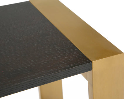 Fauna - Modern Wenge and Brass Console Table - image 5