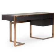 Modern Fauna Wenge and Brass Desk - image 2