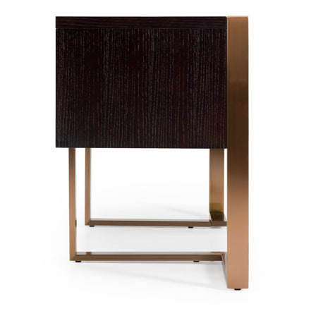 Modern Fauna Wenge and Brass Desk - image 3