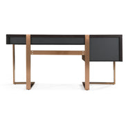 Modern Fauna Wenge and Brass Desk - image 4