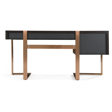 Modern Fauna Wenge and Brass Desk - image 4