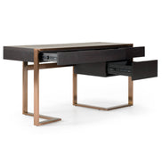 Modern Fauna Wenge and Brass Desk - image 5