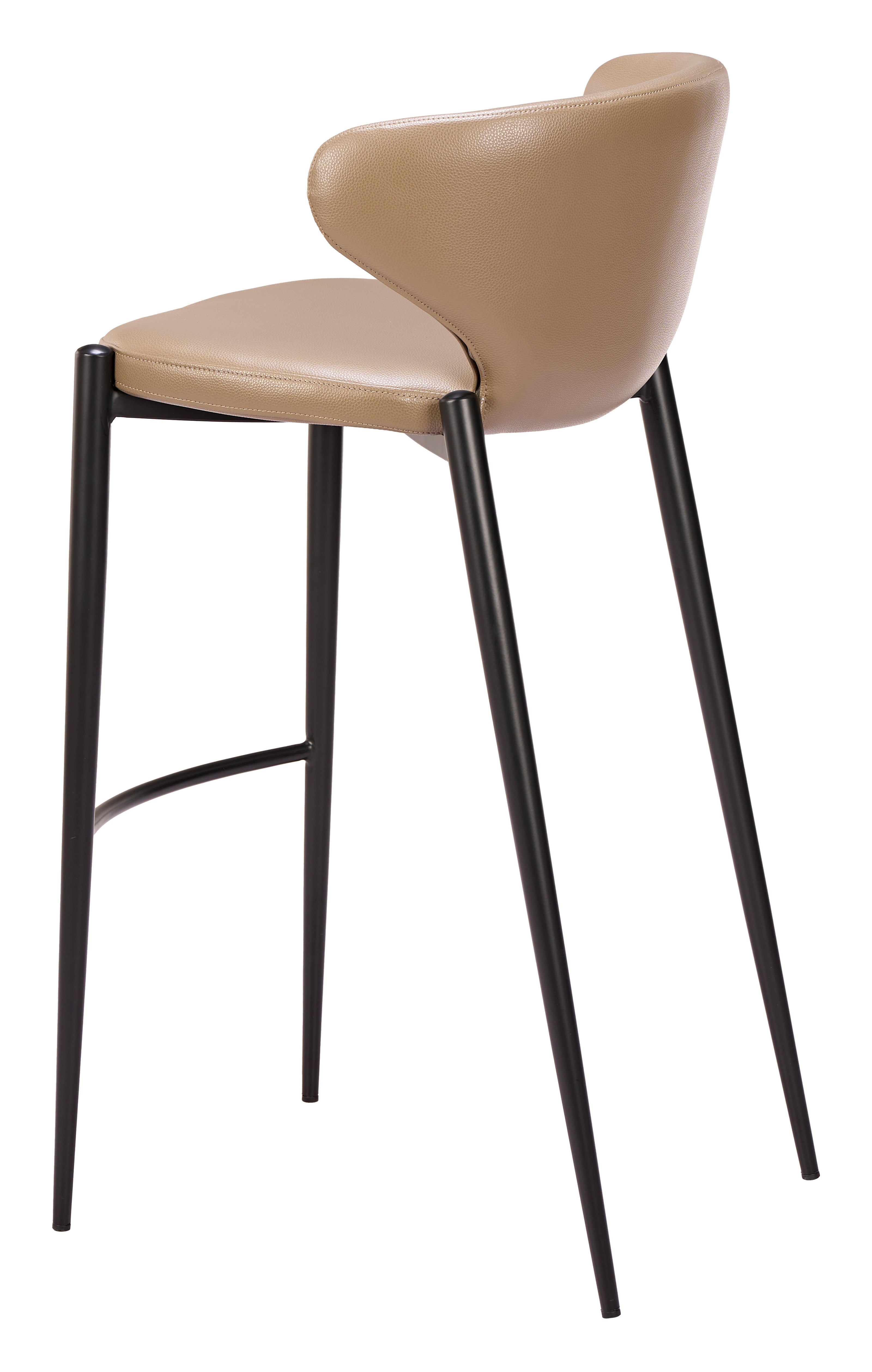 Lino Barstool (Set of 2) Taupe