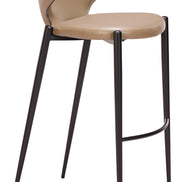 Lino Barstool (Set of 2) Taupe