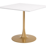Epas Dining Table White & Gold