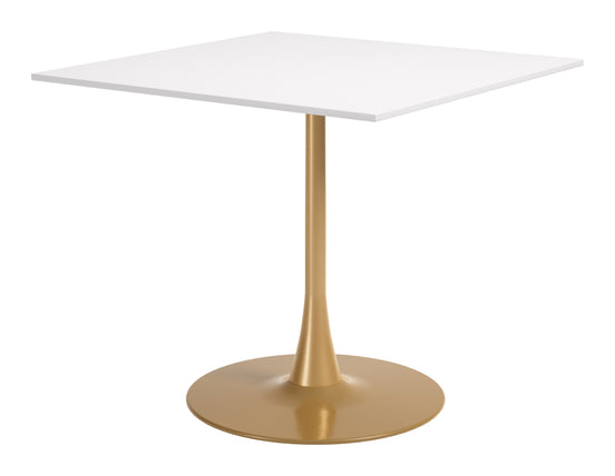 Epas Dining Table White & Gold