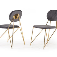 Carol Modern Grey Fabric Dining Chair (Set of 2) - image 3