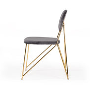 Carol Modern Grey Fabric Dining Chair (Set of 2)