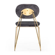 Carol Modern Grey Fabric Dining Chair (Set of 2) - image 2