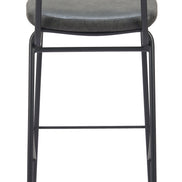 Charon Barstool (Set of 2) Vintage Black