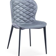 Felicia - Modern Grey & Black Dining Chair (Set of 2) - image 4