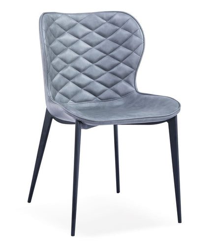 Felicia - Modern Grey & Black Dining Chair (Set of 2) - image 4