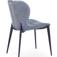 Felicia - Modern Grey & Black Dining Chair (Set of 2)