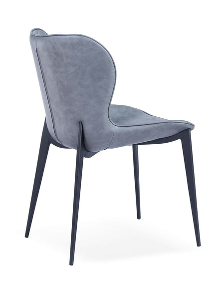 Felicia - Modern Grey & Black Dining Chair (Set of 2)