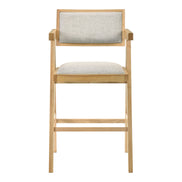 Fern - Modern Natural and Beige Counter Stool Set of 2 - image 4