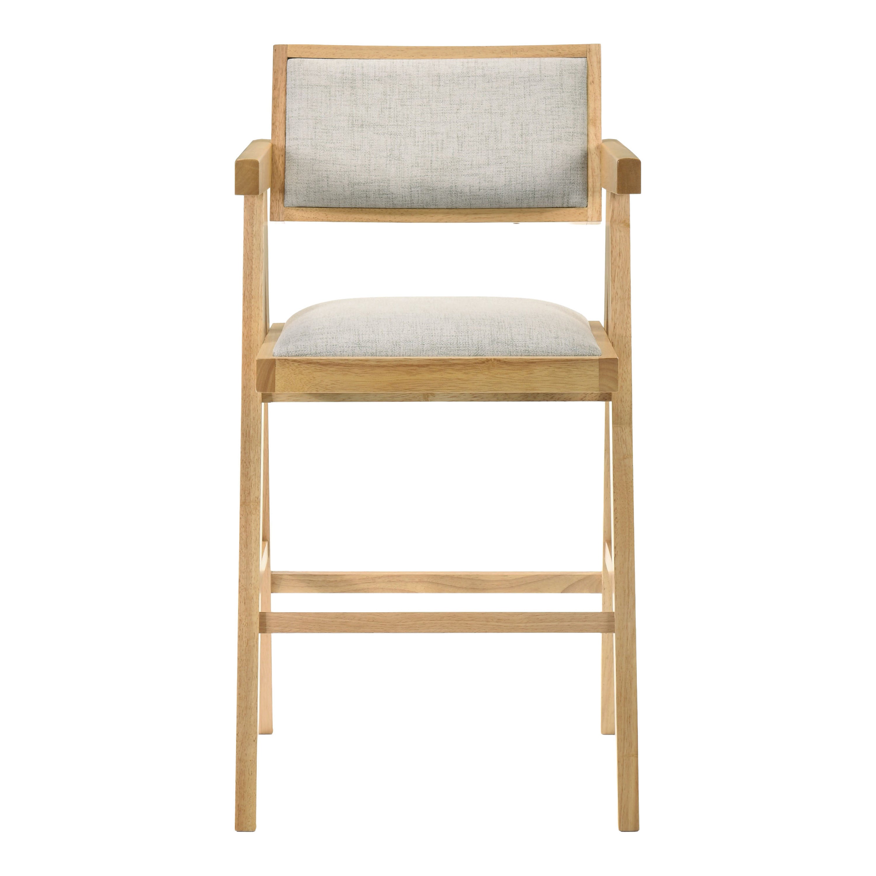 Fern - Modern Natural and Beige Counter Stool Set of 2 - image 4