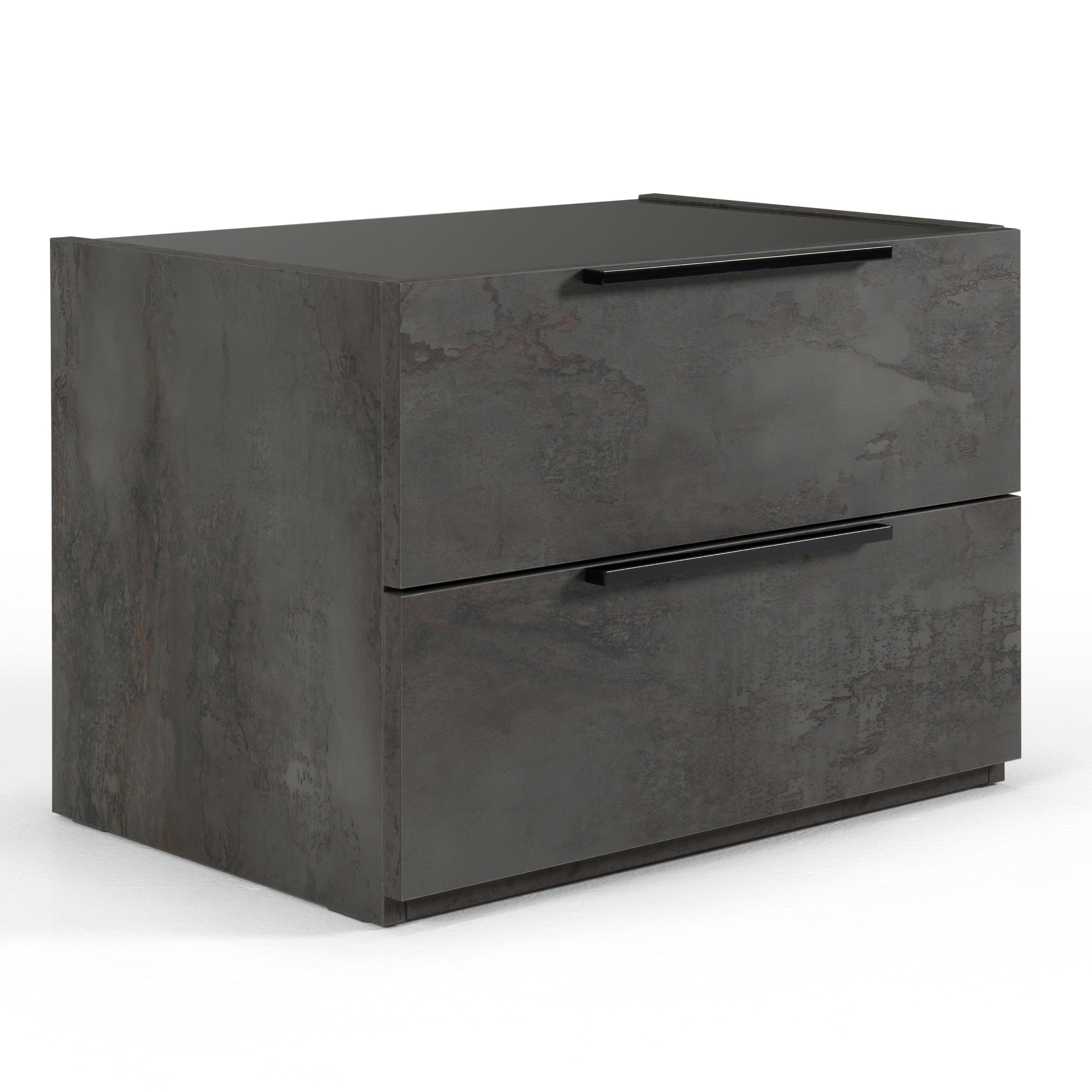 Ferrara - Modern Volcano Oxide Grey Nightstand - image 5