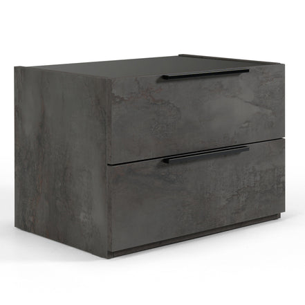 Ferrara - Modern Volcano Oxide Grey Nightstand - image 5